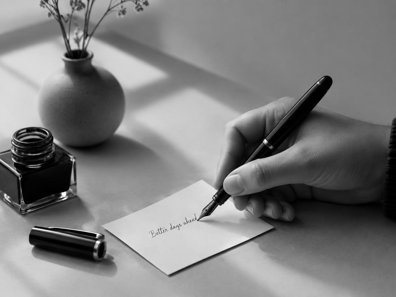 Writing the oath by hand