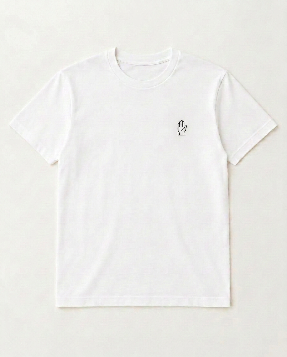 The Oath Tee in white